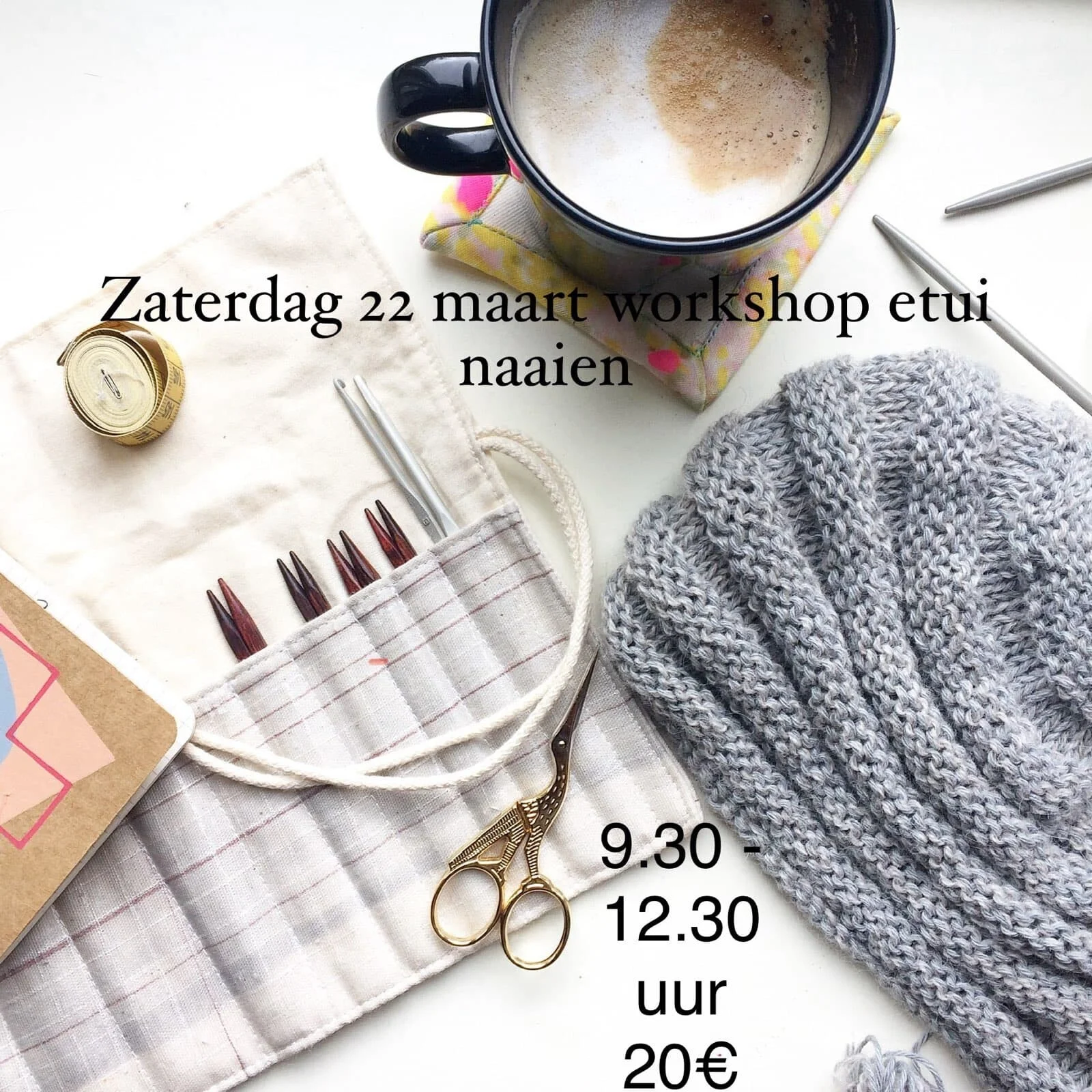 22 maart Workshop etui naaien